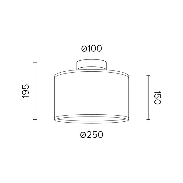 Smilškrāsas griestu lampa Spuldze Attack Trece, ⌀ 25 cm-image-1
