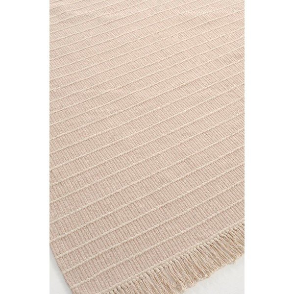 Bēšs ar rokām darināts kokvilnas celiņa paklājs 80x150 cm Irma – Jotex-image-4