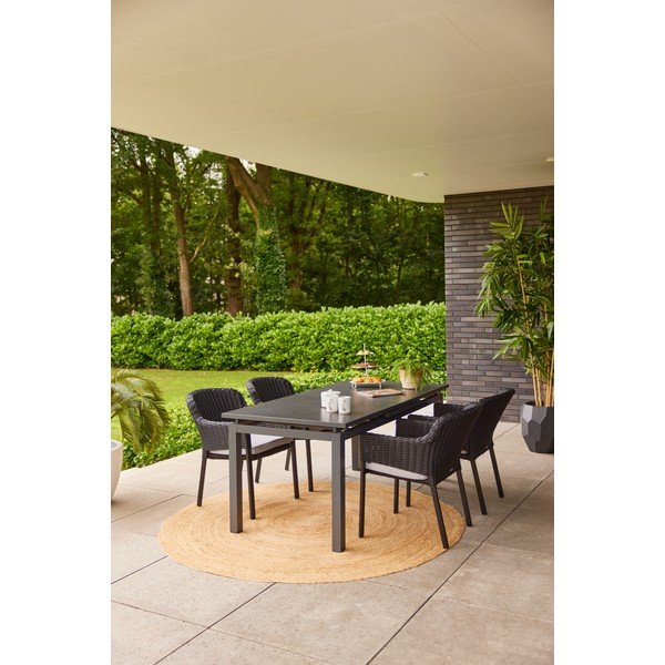 Melns plastmasas dārza krēsls Cairo – Hartman-image-1