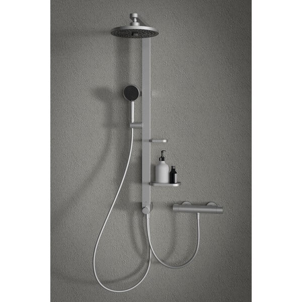 Matētas sudraba krāsas plastmasas dušas galva ALU+ – Ideal Standard-image-2