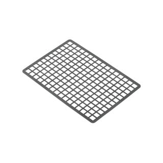 Pelēks plastmasas taisnstūra formas izlietnes paklājs Addis, 36,5 x 24,5 cm