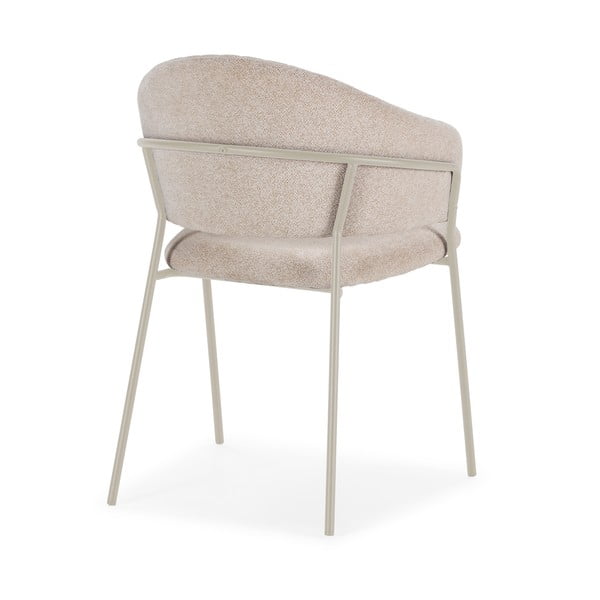 Bēši polsterēti ēdamistabas krēsli ar roku balstiem (2 gab.) Leticia – Marckeric-image-4