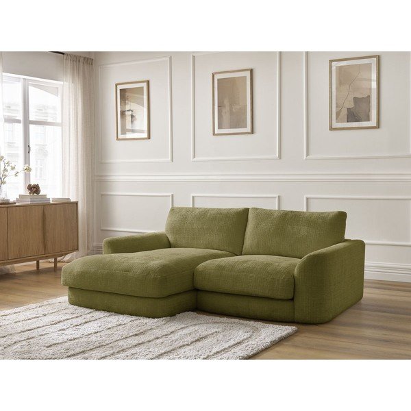 Haki stūra dīvāns no šenila auduma (ar kreiso stūri/ar zvilni) Leonore – Bobochic Paris-image-4