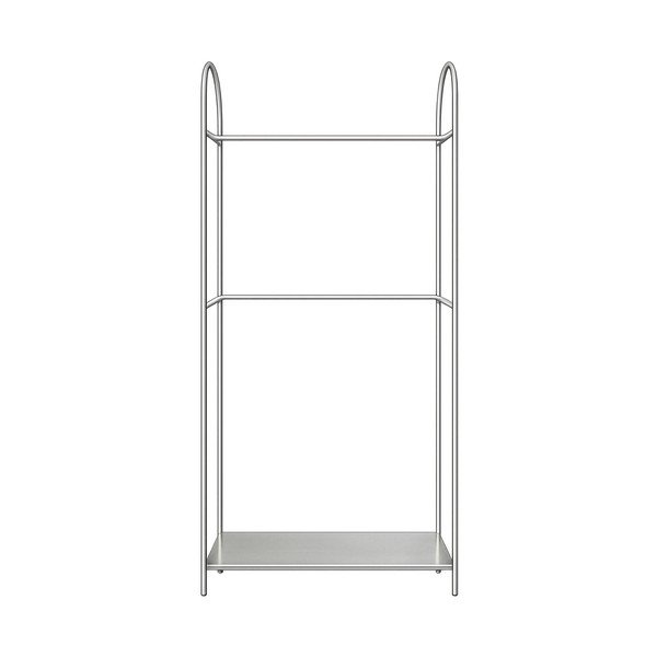 Matētas sudraba krāsas metāla drēbju pakaramais statīvs 92x186x39 cm Arch – Mette Ditmer Denmark
