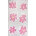 Rozā/ziloņkaula krāsas mazgājams bērnu paklājs 80x150 cm Cute Flowers Pink – Vitaus