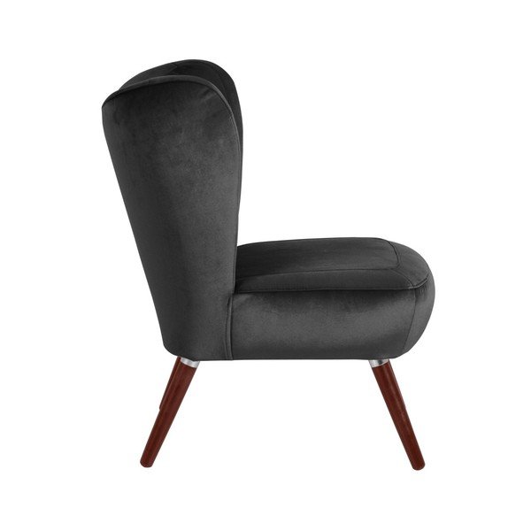 Antracīta pelēks krēsls Max Winzer Sari Velvet-image-4