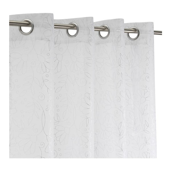 Balts/sudraba krāsas dienas aizkars 140x260 cm Pucka – Casa Selección-image-2