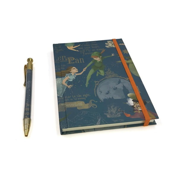 Piezīmju grāmatiņa ar pildspalvu 192 lappuses Peter Pan – Kartos