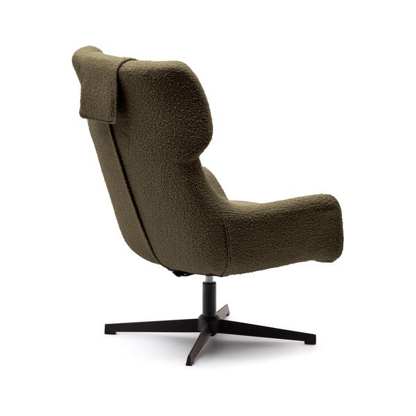 Tumši zaļš atpūtas krēsls Zalina – Kave Home-image-4