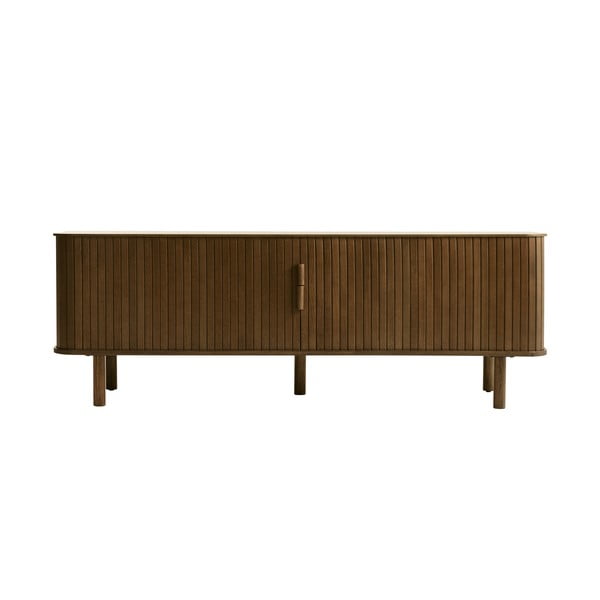 Brūns TV galdiņš ar ozolkoka imitāciju 56x160 cm Cavo – Unique Furniture