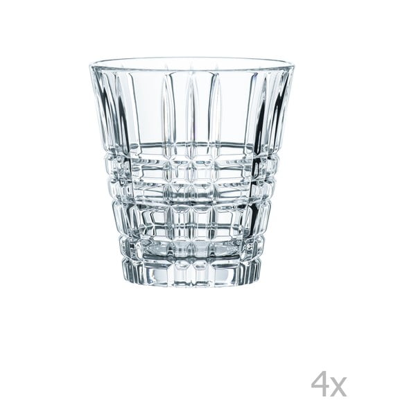4 kristāla stikla trauku komplekts Nachtmann Square Tumbler, 260 ml
