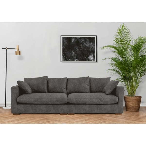 Antracīta pelēks dīvāns 266 cm Comfy – Scandic-image-1