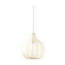 Bēša piekaramā lampa ar auduma abažūru ø 39 cm Elati – Light & Living