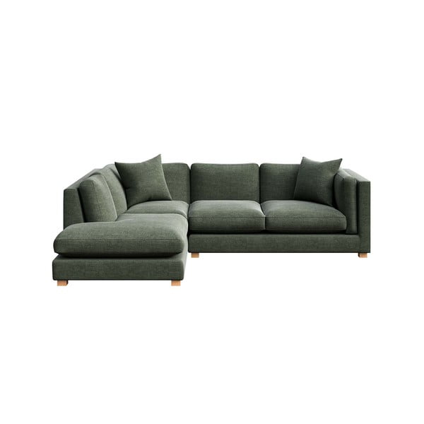 Zaļš stūra dīvāns (ar kreiso stūri) Pomo – Ame Yens