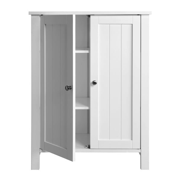 Balts vannas istabas skapītis ar durvīm Songmics, platums 60 cm-image-2