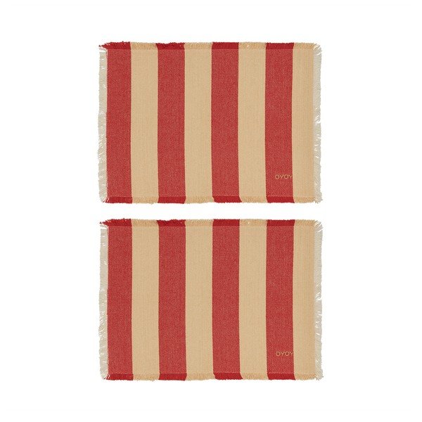 Galda paliktņi (2 gab.) no organiskās kokvilnas  36x48 cm Toppu – OYOY Living Design