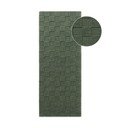 Tumši zaļš ar rokām darināts vilnas celiņa paklājs 80x200 cm Scala – Villeroy&Boch