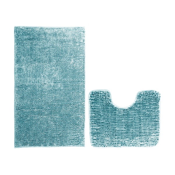 Zili vannas istabas paklājiņi (2 gab.) AmeliaHome Bati