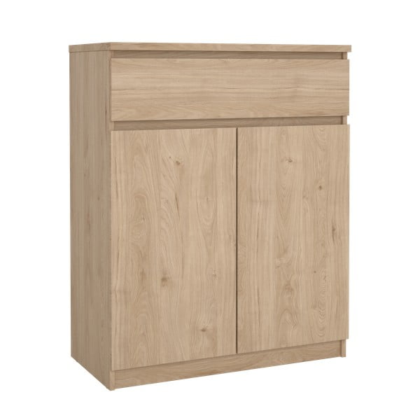 Dabīga toņa kumode ar ozolkoka imitāciju 80x100x40 cm Naia – Tvilum-image-3