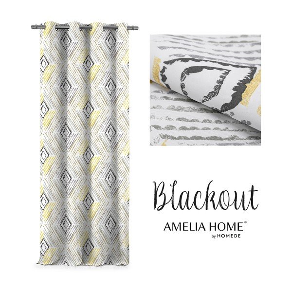 Aizkars AmeliaHome Geometric Grey, 140 x 245 cm-image-2