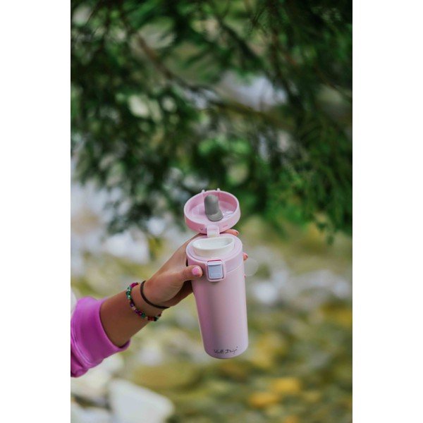 Rozā ceļojumu termo krūze Vialli Design Fuori, 400 ml-image-3