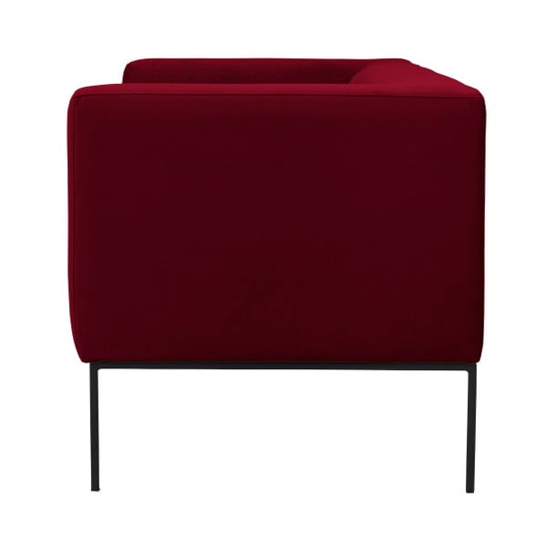 Sarkans samta dīvāns Windsor & Co Sofas Neptune, 195 cm-image-3
