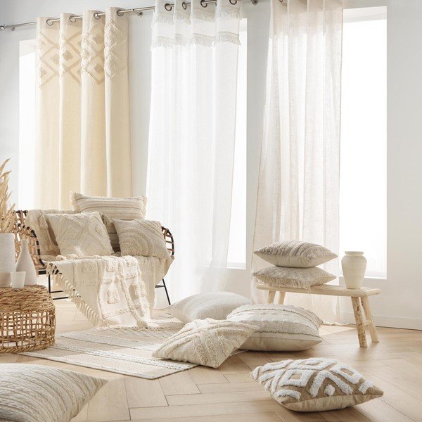 Kokvilnas dekoratīvais spilvens 60x60 cm Atlas – douceur d'intérieur-image-2