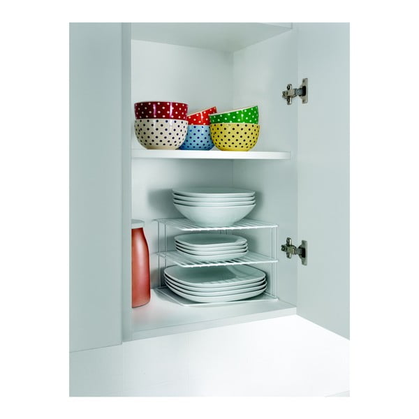 Balts tērauda papildu virtuves plaukts 25x25 cm Silos – Metaltex-image-1