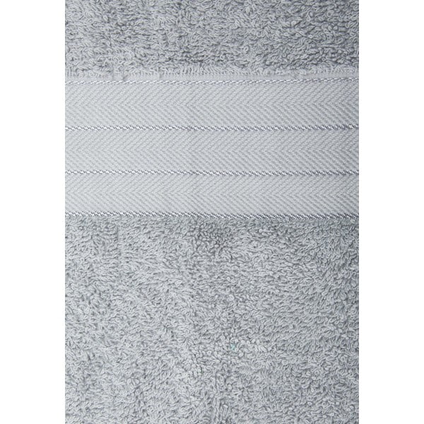 Gaiši pelēki frotē kokvilnas dvieļi (2 gab.) 70x140 cm – Good Morning-image-1