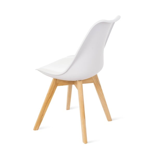 2 baltu krēslu komplekts ar dižskābarža kājām Bonami Essentials Retro-image-2