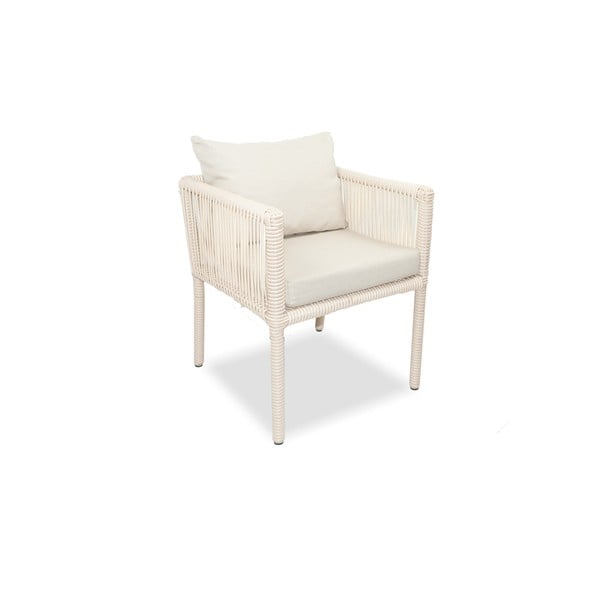 Bēšs mākslīgās rotangpalmas dārza pusdienu komplekts 8 personām Vera 200 – Floriane Garden-image-1