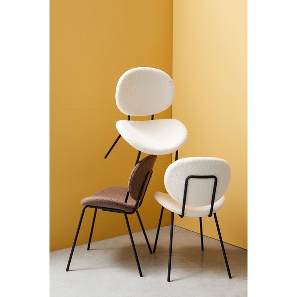 Balts polsterēts pusdienu krēsls Maddie – Yes Everyday-image-1