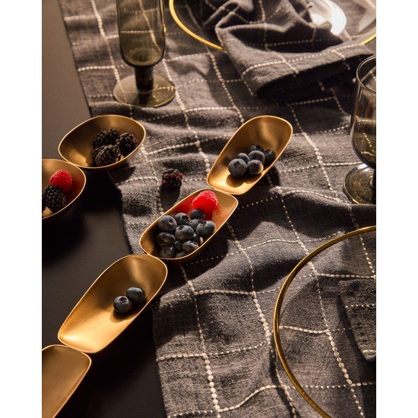 Zelta krāsas nerūsējošā tērauda servēšanas bļodiņa Aruc – Kave Home-image-1