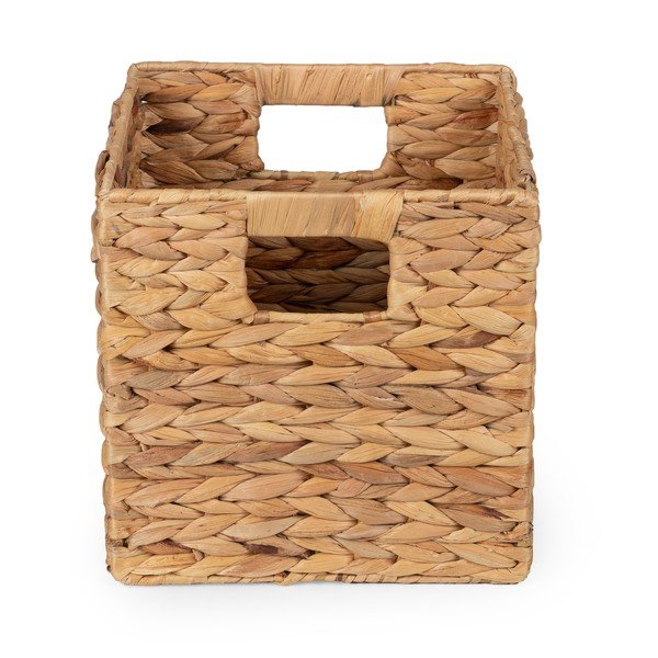 Uzglabāšanas grozs no ūdens hiacintes 24x24x24 cm – Compactor-image-3
