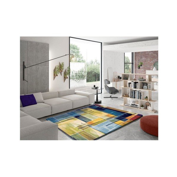 Zils un dzeltens paklājs Universal Lenny Multi, 120 x 170 cm-image-1