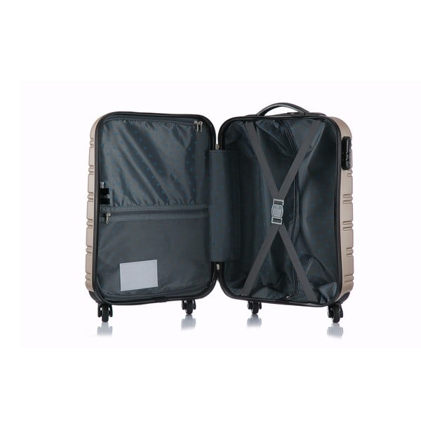 Bēšs rokas koferis uz riteņiem Bluestar Bilbao, 35 l-image-4