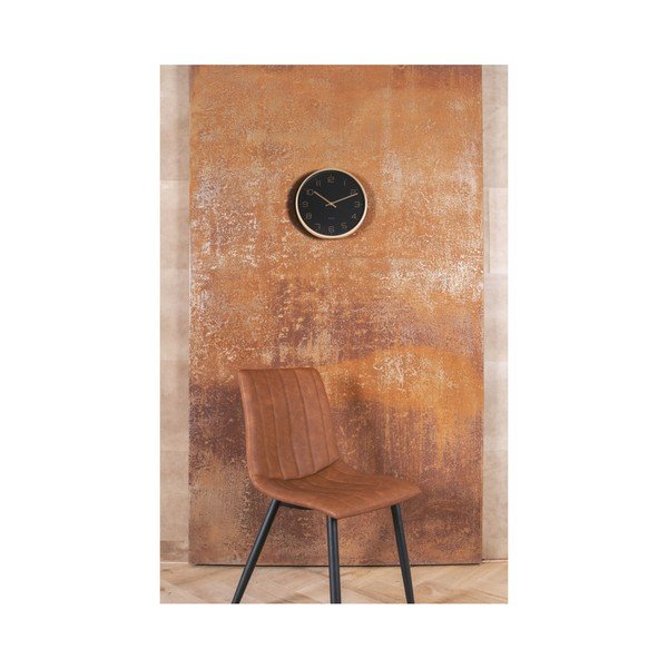 Melns sienas pulkstenis Karlsson Elegance-image-4