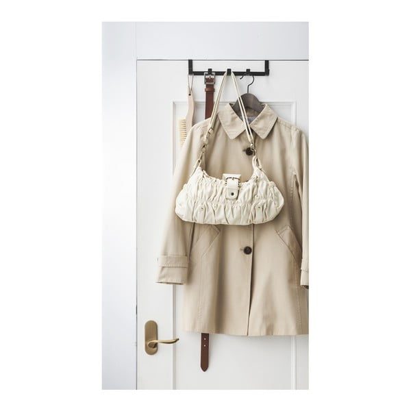 Melns metāla durvju pakaramais 30 cm Tower – YAMAZAKI-image-2