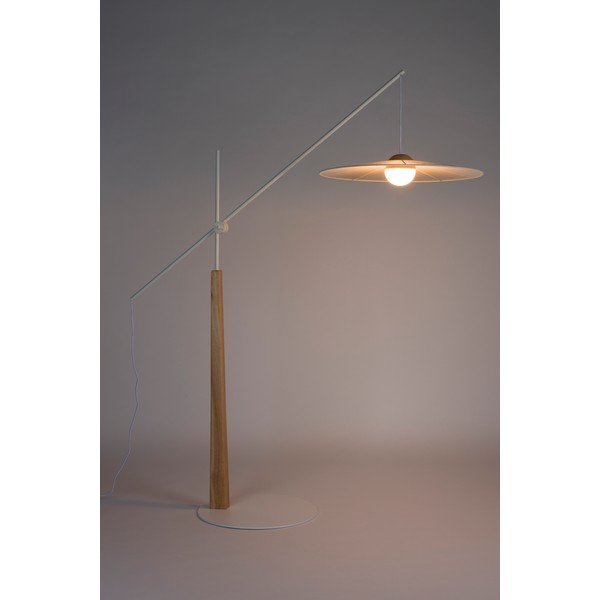 Balta/dabīga toņa stāvlampa (augstums 200 cm) Belle – Zuiver-image-1