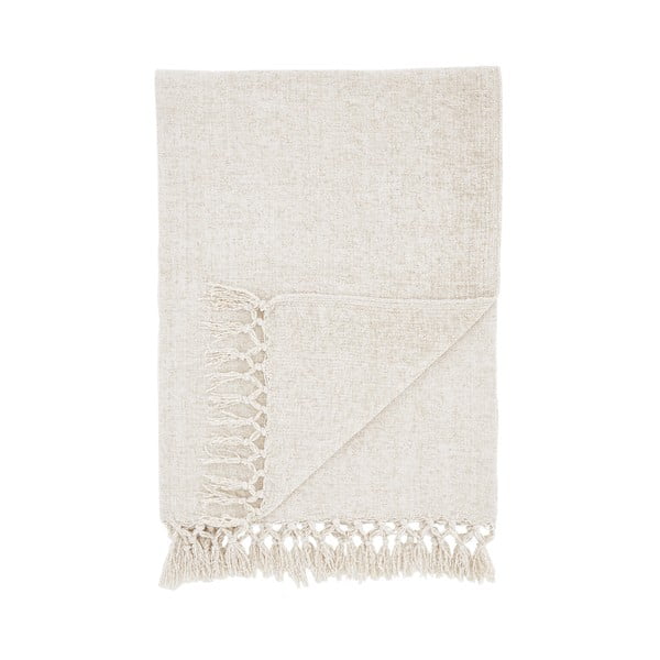 Krēmkrāsas pleds no šenila 130x170 cm Wilson – Catherine Lansfield