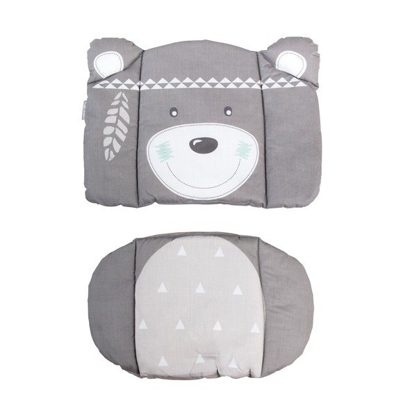 Pelēks bērnu pusdienu krēsliņa spilvens Indibär – Roba