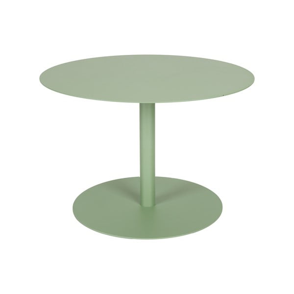 Salvijas zaļš tērauda apaļš žurnālgaldiņš ø 60 cm Snow – Zuiver