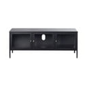 Melns metāla TV galds 132x52 cm Carmel – Unique Furniture