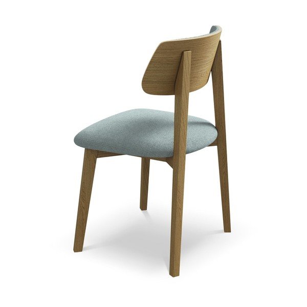 Zils masīvkoka pusdienu krēsls Niu – Makamii-image-3