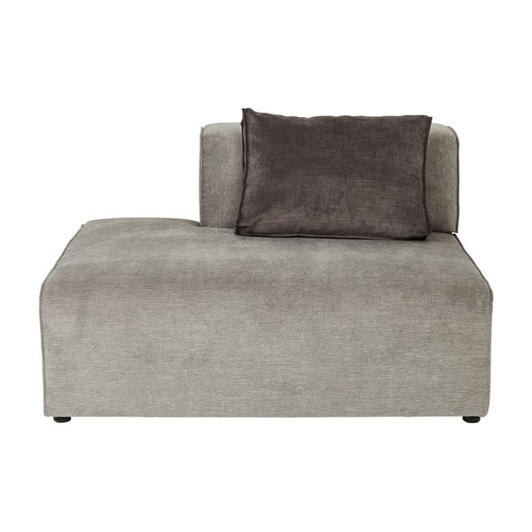 Kare Design Infinity modulārā dīvāna ar atpūtas krēslu pelēkā daļa, kreisais stūris