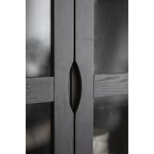 Brūna vitrīna ar ozolkoka imitāciju 82x185 cm Filippa – Rowico-image-4