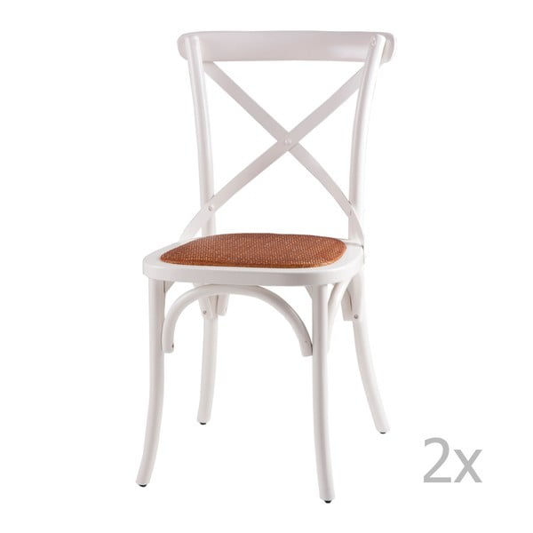2 baltu koka ēdamistabas krēslu komplekts sømcasa Ariana