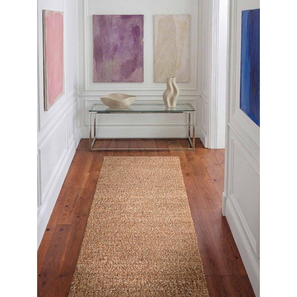 Bēšs ar rokām darināts buklē celiņa paklājs 80x200 cm Notting Hill Portobello – Ted Baker-image-1