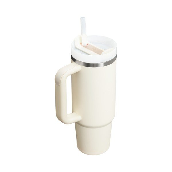 Krēmkrāsas nerūsējošā tērauda termoss ar salmiņu 890 ml Quencher H2.O FlowState™ Tumbler Cream 2.0 – Stanley-image-2