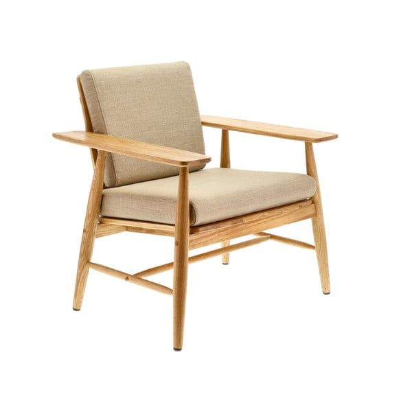 Bēšs atpūtas krēsls Bodo – Villa Collection